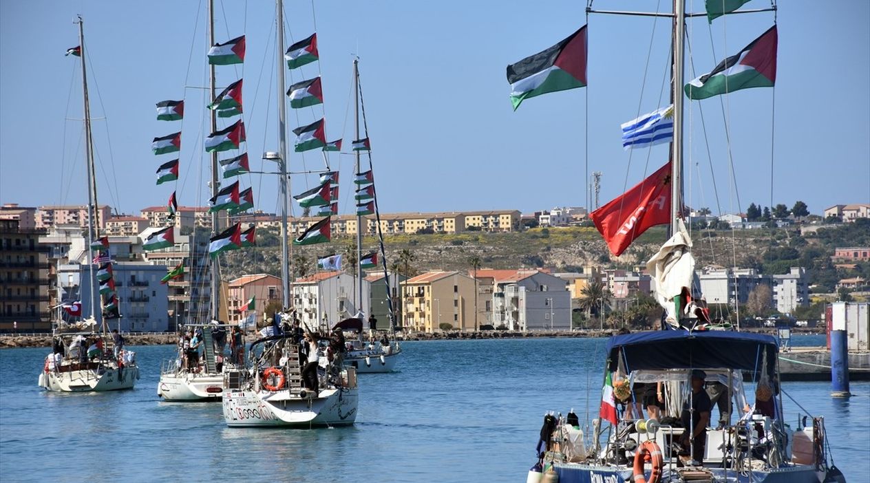 Küresel Sumud Filosu, İtalya'dan Gazze'ye Doğru Yeniden Yola Çıktı