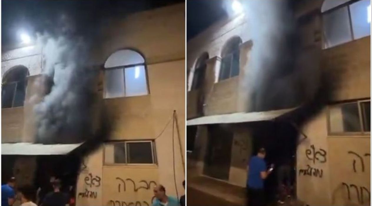 Siyonist Teröristler Batı Şeria'da Cami Kundakladı